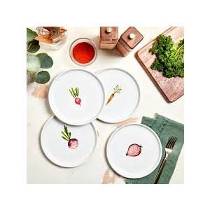 Tabletops Gallery Ceramic Appetizer Plate 3 Pack