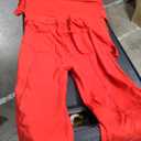 Red Comfortable 2-Piece Jogger Set for Effortless Style Set Size XS