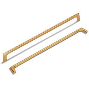 6 Pack 16 Inch Hole Center Modern Brushed Champagne Bronze Cabinet Pull Handle Timeless Vanity Drawer Pull Handle Classic Cabinet Hardware for Kitchen Bathroom, Champagne