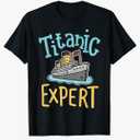RMS Titanic Funny Expert Retro Cruise Ship Men Boys Kids T-Shirt
medium Youth