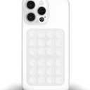 2 x Anteel Medium-Sized Silicone Suction Phone Case Adhesive Mount, Enhanced Suction Power and Upgraded Thickened Sticky Phone Grip, Durable, Hands-Free Sticky Phone Holder, 2.28"x3.46" (Translucent)