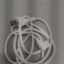 AGVEE 5ft TV Power Cord, 90 Degree Angled L-Shaped UL Listed 2-Prong AC Power Cable IEC C7 C8 Compatible with Samsung LG Sony Insignia Apple TV LCD LED, Vizio Roku JBL Partybox, White