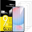 NEW'C 3 Pack Designed for Samsung Galaxy S25 FE Screen Protector, Tempered Glass, Case Friendly Scratch-proof, Bubble Free, Ultra Resistant