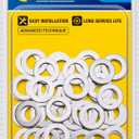 50 pcs Oil Crush Washers Drain Plug Gaskets Replacement for Honda 94109-14000 Accord Civic CR-X CR-Z CR-V and More (24 mm Outside diameter)
