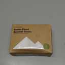 2-Pack Organic Bassinet Sheets for Girls, Boys - 100% Cotton Bassinet Mattress Sheets Compatible with Halo Bassinest Swivel Sleeper,Graco,Baby Delight,Chicco,Unisex Fitted Bassinet Sheets(Soft White)