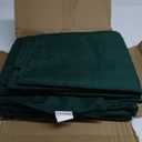 BRILLMAX 4 Pack Hunter Green Tablecloths for 6 Foot Rectangle Tables 90 x 132 Inch - 6ft Rectangular Bulk Linen Polyester Fabric Washable Cloth Cover for Wedding Reception Banquet Birthday Party
