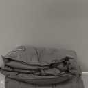 downlux Goose Feather Down Fiber Comforter California King Size, All Seasons Fluffy Comforter, Luxury Grey Duvet Inserts with 3D Baffle Box Design and Corner Tabs, 104"x96"