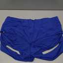 Women Sexy Cutout Underwear Retro Sports Yoga Booty Shorts Club Dance Night Wear (3X-Large, Style9-Royal Blue)