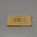 LOFICOPER Digital Alarm Clock, Battery Powered LCD Clock with Auto Dimmer, Snooze, Temperature, Date, Week, Small Desk Clock for Bedroom, Office, Travel, Batteries Included