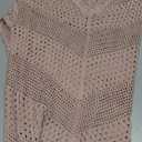 ANRABESS Women Swimsuit Crochet Swim Cover Up Summer Bathing Suit Swimwear V Neck Mesh Knit Beach Dress 2025 Vacation Outfits Medium Pink