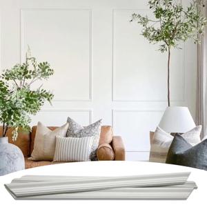 Accent Wall Molding Kit for Interior Wall Moulding Decor | Wainscoting Paneling Kit | Pre Made Wainscotting Kit | (NOT Peel & Stick) Use Instructions to Choose Quantity Needed (1 TOP 1 Bottom)