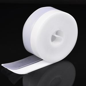 Silicone Seal Weather Stripping Tape 16.5 Ft Strip Bottom Draft Insulation Stopper Tape Weatherproof Soundproof for Door or Window Bathroom Shower Glass Gaps35mm*5m