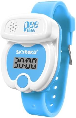 SKYROKU Potty Training Watch for Toddlers – Cute Toilet Shape, Music & Light Reminders, Countdown Timer, Rechargeable, Silicone Adjustable Strap – Easy Setup & Safe for Kids