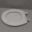 BEMIS 500EC 390 Toilet Seat with Easy Clean & Change Hinges, 1 Pack Round, Cotton White