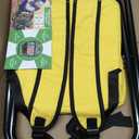Kikerike Backpack Stool Cooler Chair Heavy Duty 300 LBS Max Load Portable Lightweight Stool Backpack Folding Fishing Cooler Seat for Camping Hunting Fishing - Yellow, 16.54" W x 13.58" L x 16.93" H
