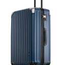 LEVEL8 Grace Luggage, 28 Inch Hardside Suitcase, Abs+Pc Harshell Spinner Luggage with Tsa Lock, Spinner Wheels, Blue, 28 Inch