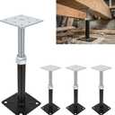 Adjustable House Floor Jacks, Post Floor Joist Jacks for Leveling, 8" - 12" Height Adjust Range, Telescoping Screw Jacks for Temporary Support, 5000 LBS Max Load Capacity 4 Pack