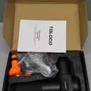 TOLOCO Massage Gun, Deep Tissue Back Massage for Athletes for Pain Relief, Percussion Massager with 10 Massages Heads & Silent Brushless Motor, Valentines Day Gifts for Him Her, Black