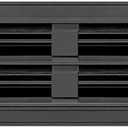 BUILDMART - 36" Linear Slot Diffuser - (2 Slot) Double Slot - Black Decorative Aluminum Air Vent - Heating and Cooling Modern AC Vent Cover for Ceiling, Walls & Floors - Texas Buildmart, Neck: 35 3/8" x 3 1/8" - Face: 36 3/4" x 4 1/2"