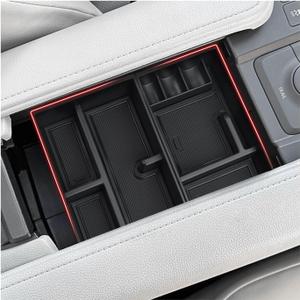 Autorder 2PCS Center Console Organizer for 2024 2025 Toyota Grand Highlander LE/XLE/Limited/Platinum/Nightshade Hybrid Accessories Armrest Storage Box Secondary Insert Tray