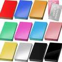 Thenshop 550 Pcs Metal Business Cards Engraving Aluminum Plates for Crafting Multipurpose Metal Sheets for Crafting 0.01 Inch Thick Blank Business Cards for CNC Engraver Laser DIY (Multicolor)