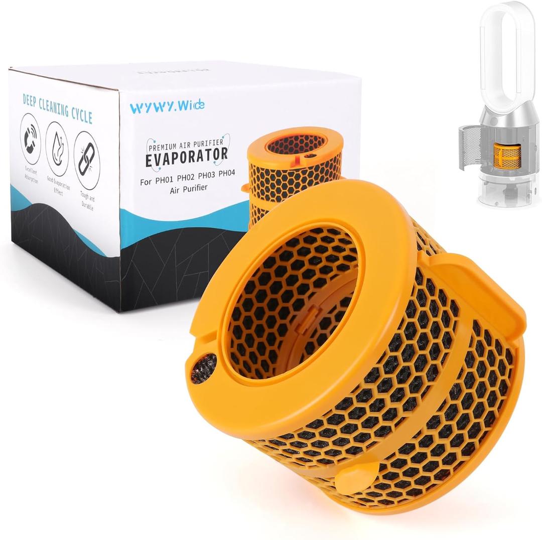 Air Purifier Carbon Fiber Evaporator Filter Compatible with Dyson PH01 PH02 PH03 PH04 PH3A Air Purifier Replacement Parts (One Size)
