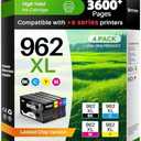 Skydo 962XL Ink Cartridge Combo Pack Compatible for 962 Ink Cartridges Work with Officejet Pro 9015e 9015 9010 9018e 9025e 9012e 9018 9025 9020 9012 Printers