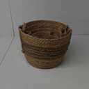 Grayson Lane Multiple sizes Brown Dried Plant Sea grass Decorative Basket 4 -Pack (15x 10.5, 12.5x 9.5, 11x8, 9x7 inch)