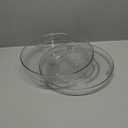 Amazon Basics Lazy Susan Turntable Organizer, 9" Diameter, 2 Tier, Clear