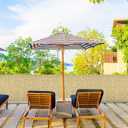 Natural 6FT X 16.4FT Reed Fencing Roll, Balcony Privacy Shade Reed Bamboo Fencing Garden Fence Border, Wind Block Sunshade Fence Screen for Outdoor Yard Patio Flower Bed Edge