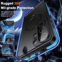Oterkin for Samsung Galaxy S25 Ultra Case Waterproof,Magnetic Stand Case with [Built-in Screen Protector & Camera Protector] [IP68 Waterproof] [Full Body Protection] Rugged Case for S25 Ultra Blue