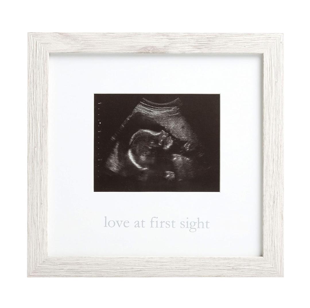 Kate & Milo Rustic Sonogram Picture Frame, Love at First Sight Gender-Neutral Baby Keepsake, Ultrasound Picture Frame, Modern Nursery Dcor, 9.25"L x 0.5"W