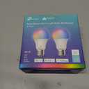 Kasa Smart Light Bulbs, Full Color Changing Dimmable Smart WiFi Bulbs Compatible with Alexa and Google Home, A19, 60 W 800 Lumens,2.4Ghz only, No Hub Required, 2-Pack (KL125P2), Multicolor