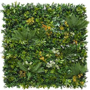 Artificial Green Wall Panels: 20"x20" (8 Pack), Faux Greenery Fence