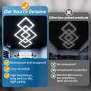 LED Hexagon Garage Light, Ultra-Bright 6500K Natural White, Octagon Lights Ceiling for Garage Mall Shop, 98in