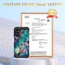 Hocase for Galaxy A16 5G Case, Heavy Duty Shockproof Protection Soft Silicone Rubber Bumper+Hard Plastic Hybrid Protective Case for Samsung Galaxy A16 5G (6.7") 2025 - Mandala in Galaxy