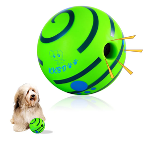 HYQ Interactive Squeaky Dog Ball - 2.75 Inch Toy for Small, Medium, Large Dogs and Puppies to Keep Them Busy , Pack of 2