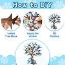 Cinrobiye 30 Set Winter Craft Kit Snowflake DIY Tree Winter Art Craft Ornaments Making Art Crafts for Christmas Holiday Sunday School Classroom Home Preschool Party Activities Favor Decor Supplies