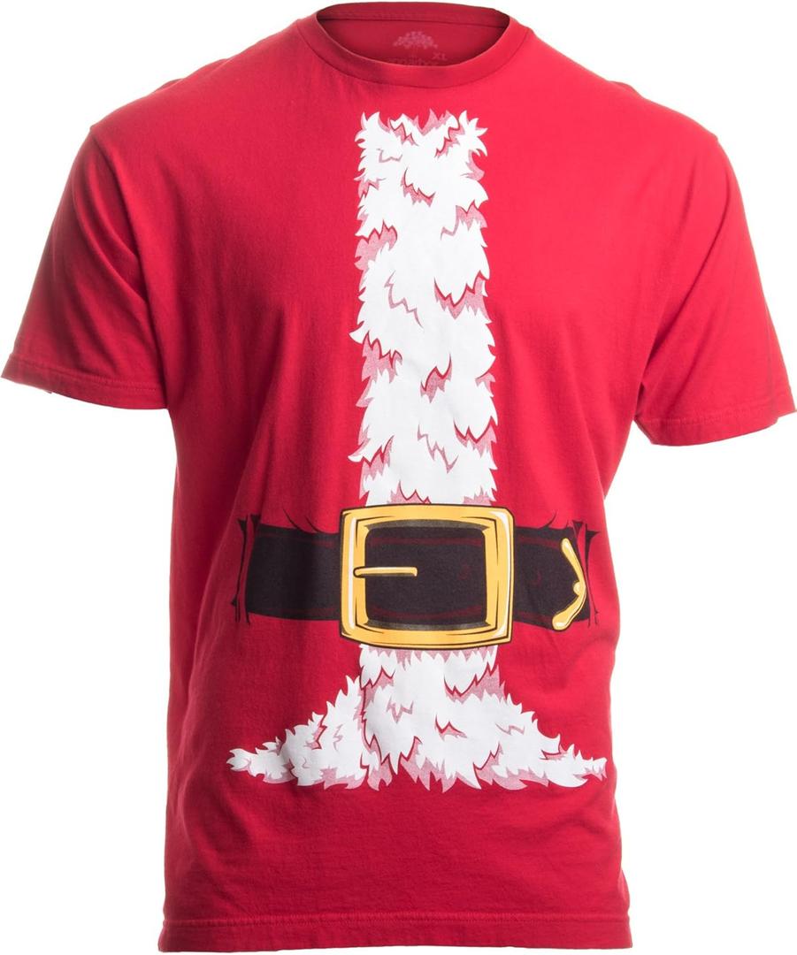 Holiday Costume Tees | Fun and Funny Christmas Novelty Shirts Unisex T-Shirts for Men (Red, XL)