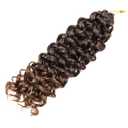 QRHSUKA Curly Crochet Hair GoGo Curl Crochet Hair for Women Ocean Wave Synthetic Bohemian Crochet Braid Water Wave Crochet hair Extensions (12 inch(Pack of 6), T1B/30)