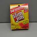 Slim Jim Smoked Meat Sticks, Original Flavor, 6g Protein Per Serving, Snack Size, Stocking Stuffer, 0.28 oz. (14 Count) (3.92 Ounce (Pack of 1))
