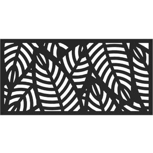 2'x4' Sanibel Decorative Screen, Black