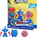 Marvel Epic Hero Series Battle Gear Captain America Action Figure, 4-Inch, Avengers Super Hero Toys for Kids Ages 4 and Up