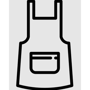 black apron