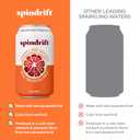 Spindrift Sparkling Water, Blood Orange Tangerine Flavored, Made with Real Squeezed Fruit, 12 Fl Oz Cans, Pack of 24 (Only 12 Calories per Can)