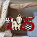 2025 Havanese Christmas Ornament  Wooden Dog Ornament for Tree, Cute Puppy Holiday Decoration, Personalized Pet Keepsake Gift for Women, Men, Kids, Dog Mom & Dad