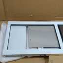 Dog Door for Sliding Glass Door, Adjustable Height 75 3/5" to 80" Sliding Door Pet Door Insert with Screen Design, Suitable for Large Dogs Up to 75 lbs, New