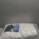 Serta Goose Feather Down Fiber Cotton Comforter Queen Size - 100% Cotton Duvet Insert - Hotel Luxury Hypoallergenic Bedding Comforter All Season Medium Warmth 90 x 90 Inch White