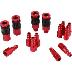 WYNNsky 1/4'' Air Compressor Hose Fittings, Universal Air Coupler, 14 Pieces Air Compressor Accessories Kit