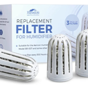 Aennon - Ultrasonic Universal Humidifier Filter Replacements for Home, Cool Mist Demineralisation Cartridges, Ceramic Stone Material, 500 Hours, 3 Pack